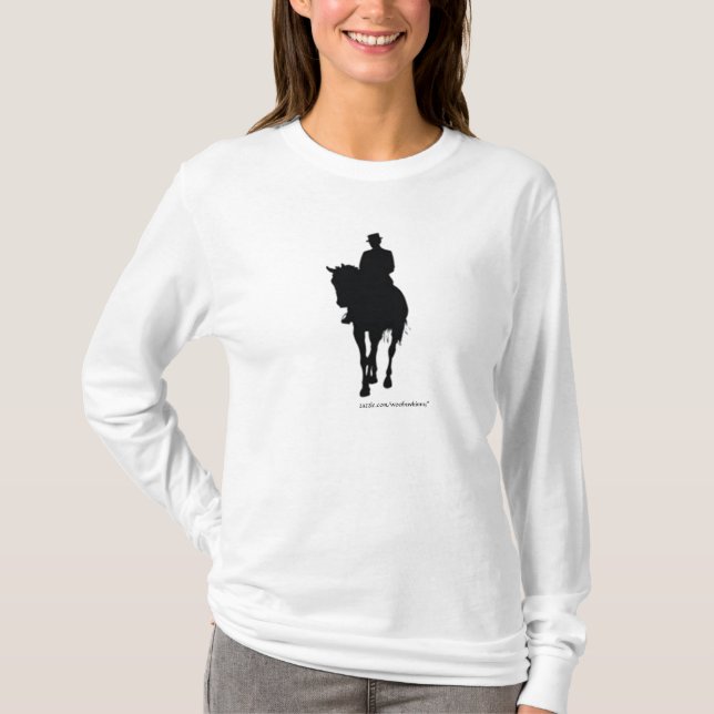 Dressage Horse Silhouette T-Shirt (Vorderseite)