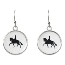 Dressage Horse Trot Earrings