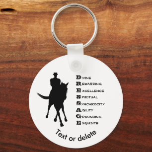 Dressage Is Horse Silhouette Personalized Schlüsselanhänger