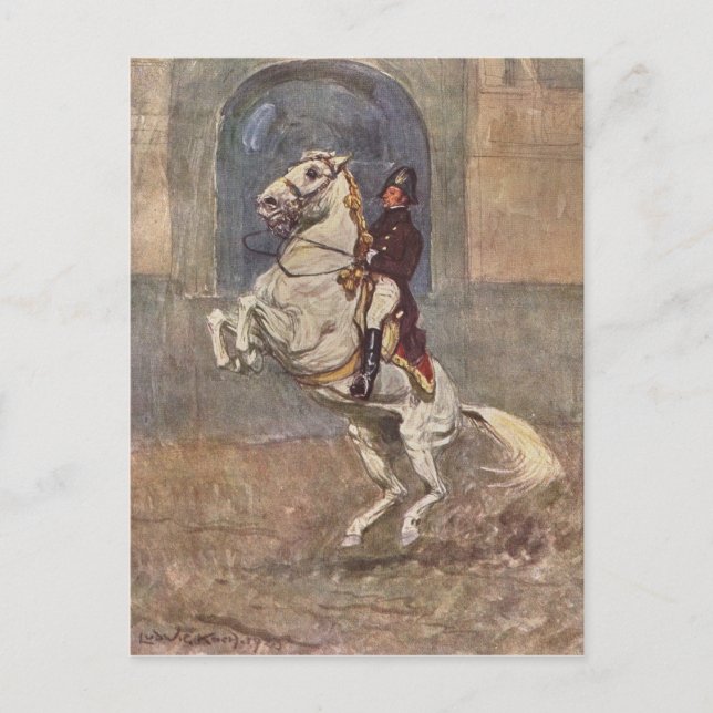 Dressage Pferd anzeigen Postkarte (Vorderseite)