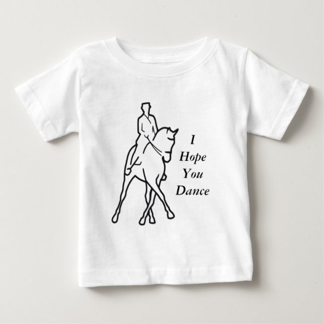 Dressage-Pferdehalber Durchlauf - i-Hoffnung, die Baby T-shirt (Vorderseite)
