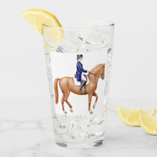 Dressage-Pferdereiterglastrommel Glas