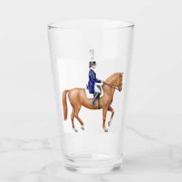 Dressage-Pferdereiterglastrommel Glas