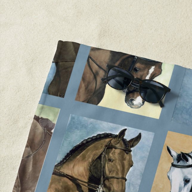 Dressage Pferdes Strandtuch (Beispiel)