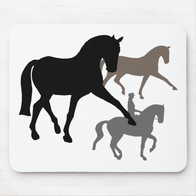 Dressage-Pferdetrio Mousepad (Vorne)