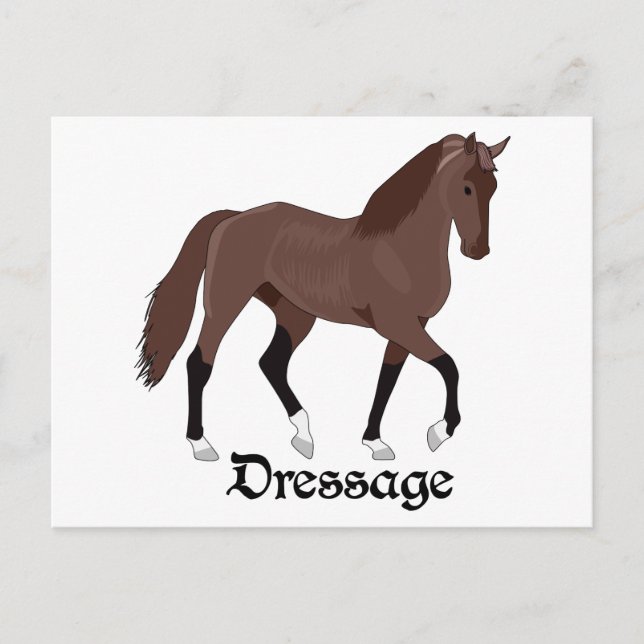 Dressage Postkarte (Vorderseite)