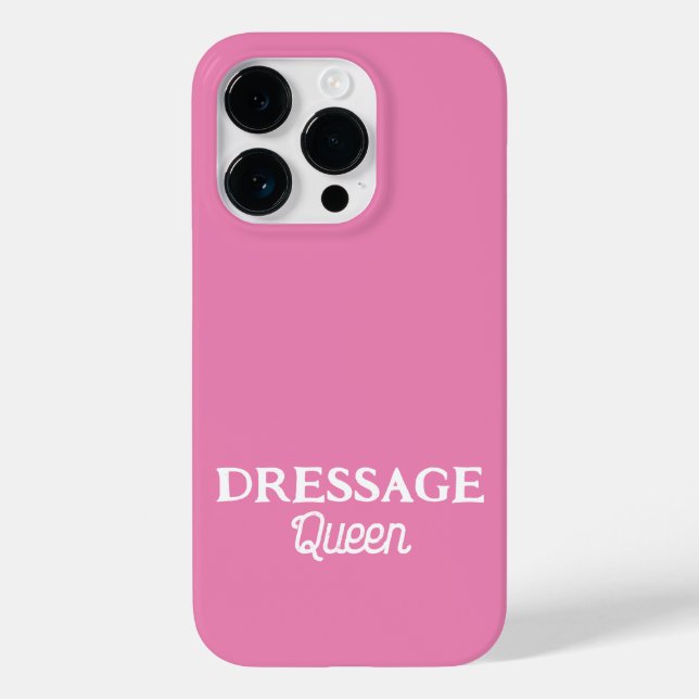 Dressage Queen Niedlich Pink Script Reittier Case-Mate iPhone Hülle (Rückseite)