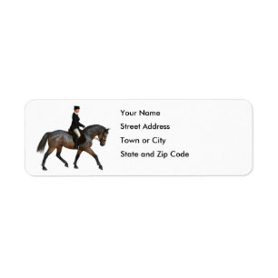 Dressage-Reiter auf