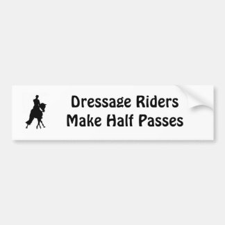 Dressage-Reiter-halber Durchlauf-Autoaufkleber Autoaufkleber