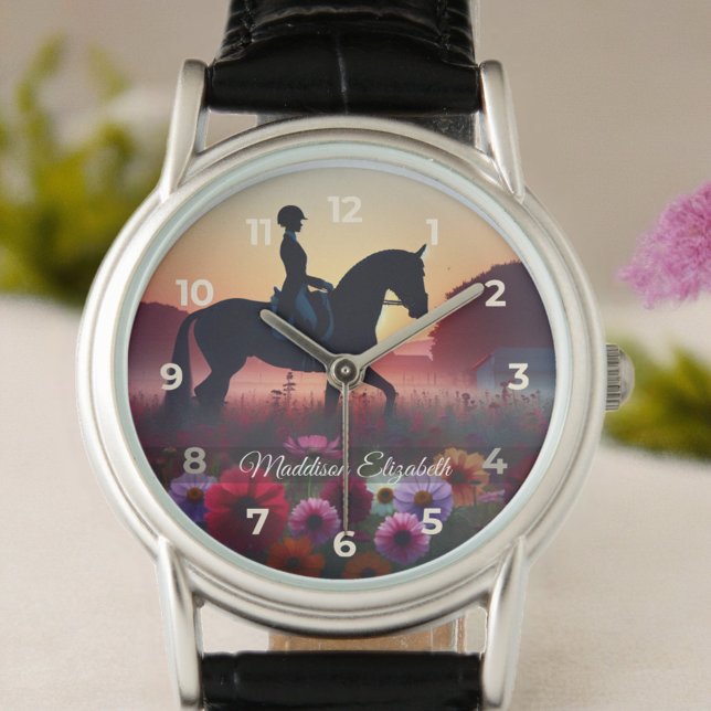 Dressage Rider Elegant Armbanduhr ( Ideal for riders and fans who appreciate grace, precision, and equestrian style.
)