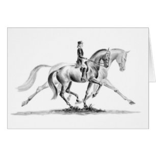 Dressage Trot Zeichnend von Kelli Swan