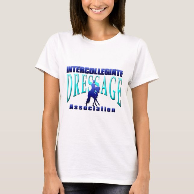 Dressage-Vereinigung zwischen Colleges T-Shirt (Vorderseite)