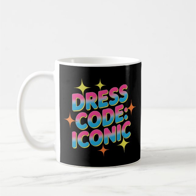 Dresscode: Iconic Vibrant Retro Kaffeetasse (Links)
