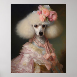 Dressed Animal Prints, Royal Lady Dog Poster