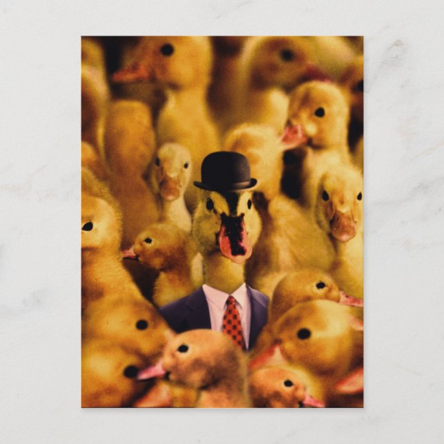 Dressed for Success Duck Postkarte (Vorderseite)