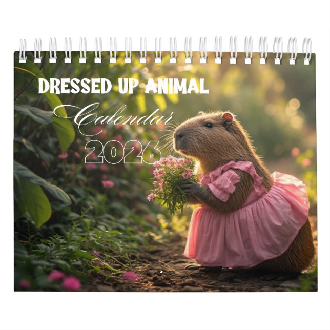 Dressed Up Animal Calendar 2026 Kalender (Titelbild)