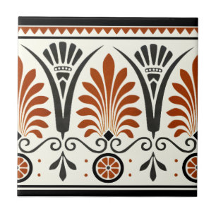 Dresser Minton Palmette Tile Repro Dokumentenfarbe Fliese