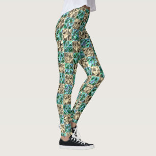 Dressischer Minzgrün bis beige Fliesen oder farbig Leggings