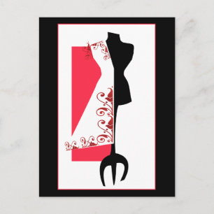 Dressmaker #2/Modedesign-Postkarten Postkarte