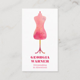 Dressmaker Seamstress Schneider Bekleidung Mannequ Visitenkarte