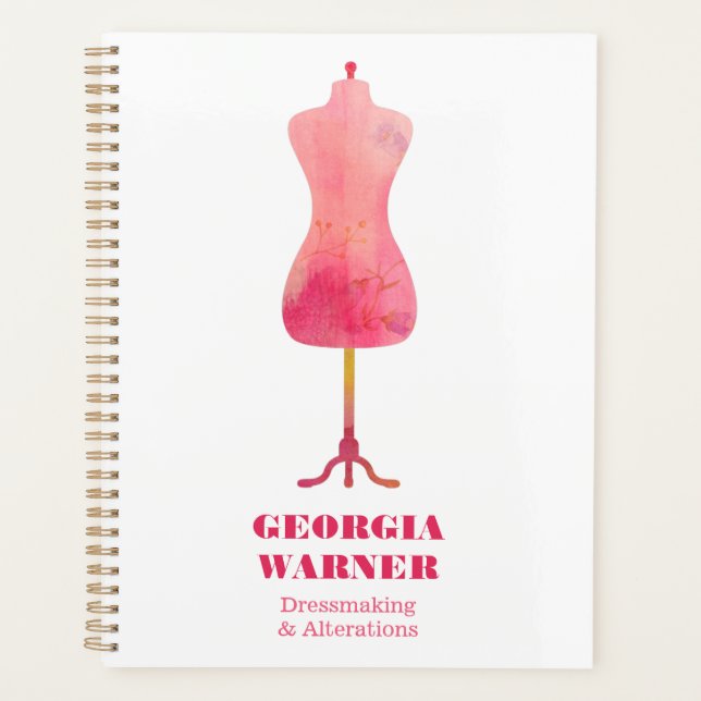 Dressmaker Seamstress Tailor Clothing Mannequin Pl Planer (Vorderseite)