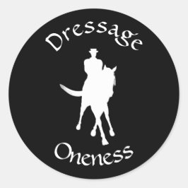 Dressur ist Einsamkeit Runder Aufkleber