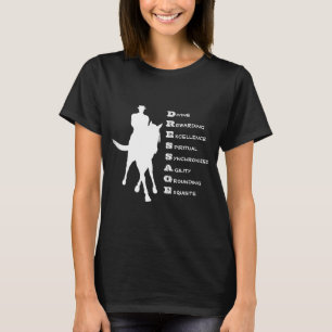 Dressur ist Pferdesilhouette Dunkel T-Shirt