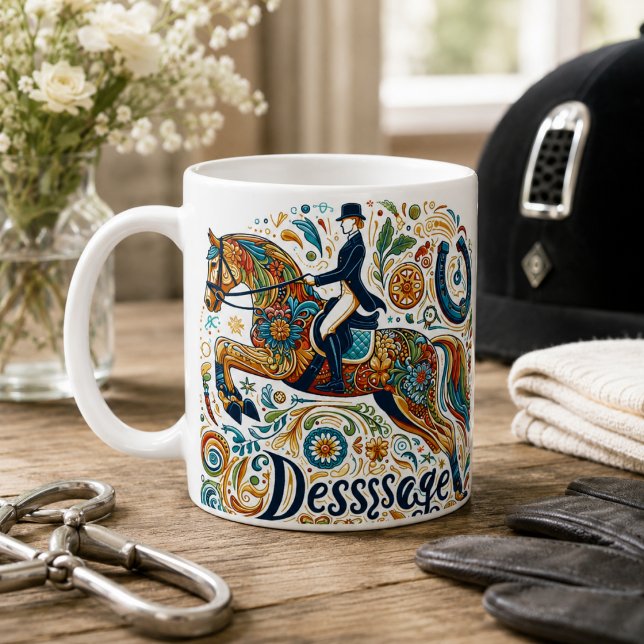 Dressur Reitsport Reitsport Tasse (Dressage Riding Rider Horse Mug)