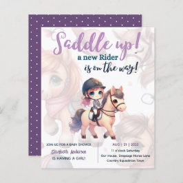 Dressur Rider Baby Girl Duwer Reiter unterwegs