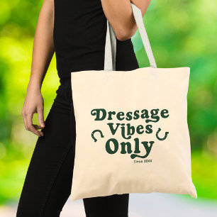 Dressur-Vibes Only Retro-Bold-Typografie Tragetasche