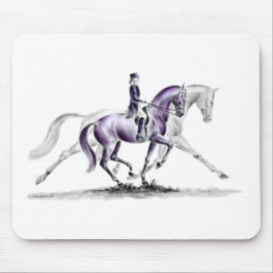 Dressurpferd in Trot Piaffe Mousepad