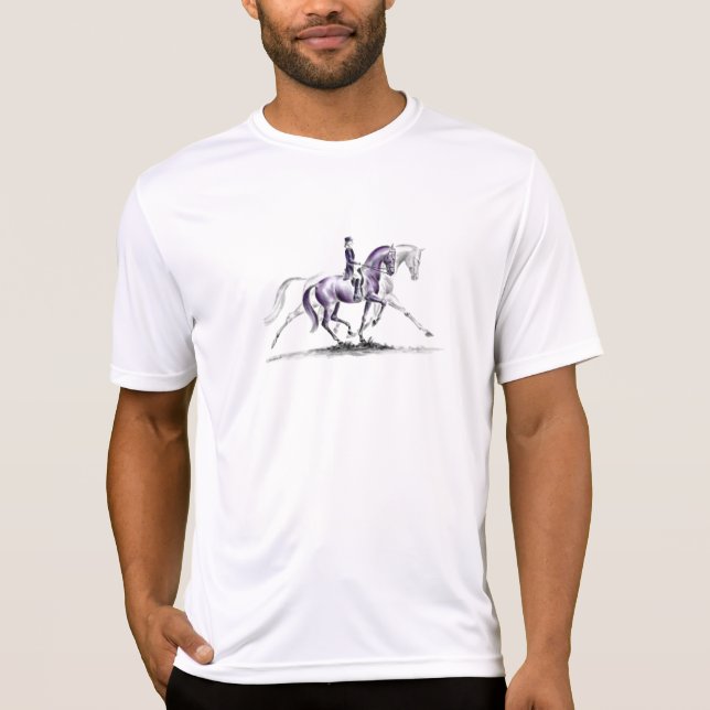 Dressurpferd in Trot Piaffe T-Shirt (Vorderseite)