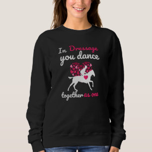 Dressurpferd Pferdeschlitten Reiten Sweatshirt