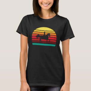 Dressurreiten Frau Pferd Mädchen Frau Sport T-Shirt