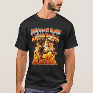 Dressurreiten Skelett 90er Bootleg Stil T-Shirt