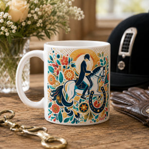 Dressurreiter Pferd Tasse