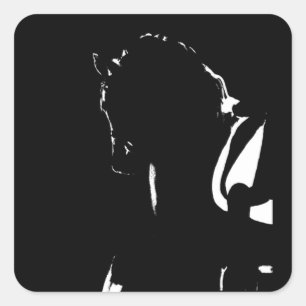 Dressursticker Quadratischer Aufkleber