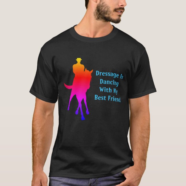 Dressurtanz mit meinem besten Freund Rainbow T-Shirt (Vorderseite)