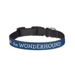 Dressy Midnight Blue Hundehalsband Personalisiert Haustierhalsband
