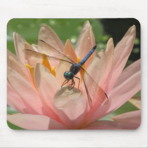 Drgonfly auf Wasser-Lilie Mousepad