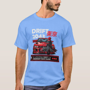 Drift 2043okyoee Cyberpunk-Autokultur Mädchen T-Shirt