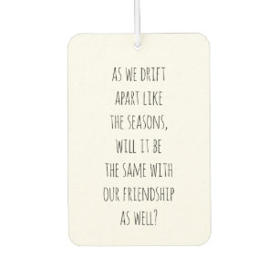 Drift Apart Air Freshener Autolufterfrischer