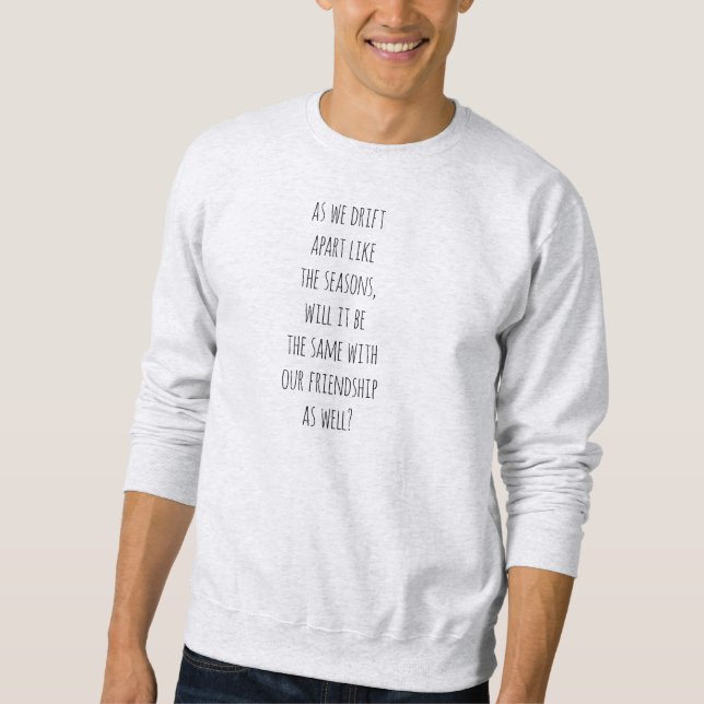 Drift Apart Men Basic Sweatshirt (Vorderseite)
