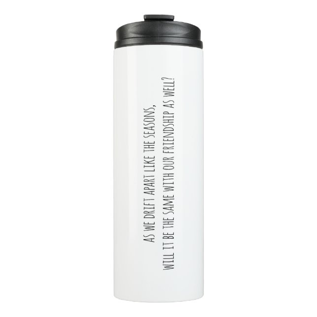 Drift Apart Thermal Tumbler Thermosbecher (Vorderseite)