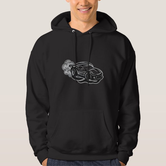 Drift-Auto-Kapuzenpullover Hoodie (Vorderseite)