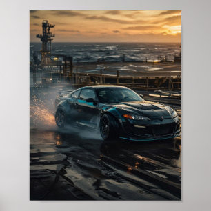Drift-Auto-Plakat Poster