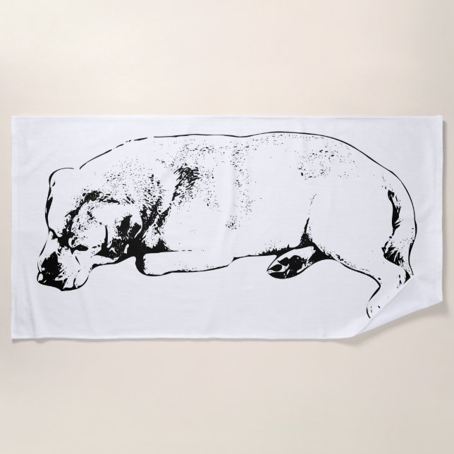 Drift, beeil dich nicht strandtuch (Vorderseite)