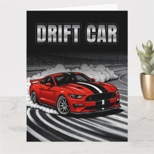 Drift Car Rote Muscle Karte