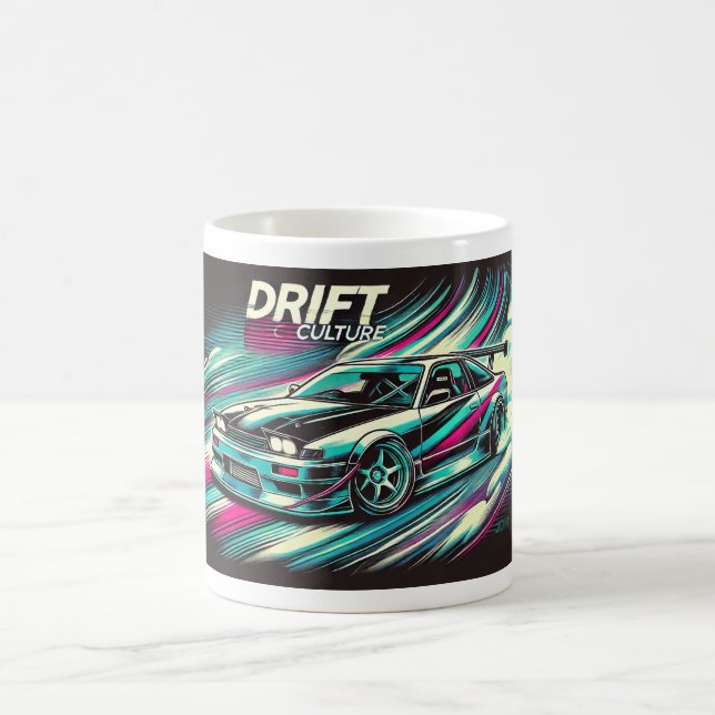 Drift Culture Drifting Design Sweatshirt Kaffeetasse (Mittel)