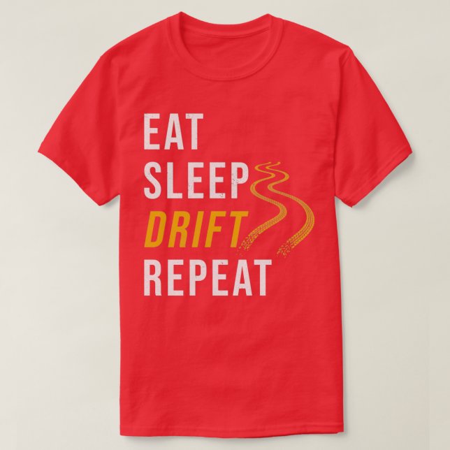 Drift Drift Car Car Fan Saying T-Shirt (Design vorne)